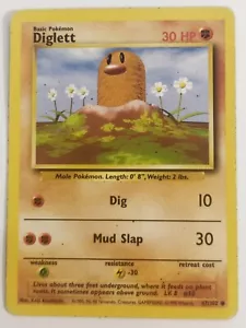 Pokemon TCG - Diglett - Base Set Unlimited - 47/102 Common - LP - Picture 1 of 2