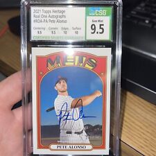 2021 Topps Heritage Pete Alonso Auto New York Mets #ROA-PA