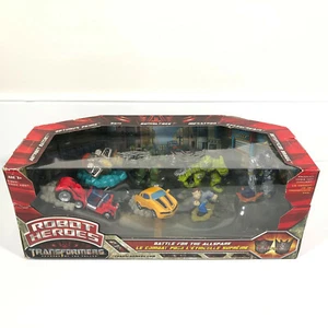 Transformers Robot Super Heroes Squad Battle Lot of 7 Figure Delux Box Sealed - Picture 1 of 10