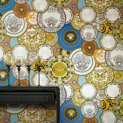 Versace III Les Étoiles De La Mer Papier Peint 34901-1 Multi Glamour Papillon - Photo 1/4