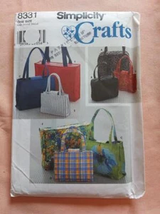 Simplicity 8331 Handbags in Two or Three Sizes & Tote Pattern - Picture 1 of 2