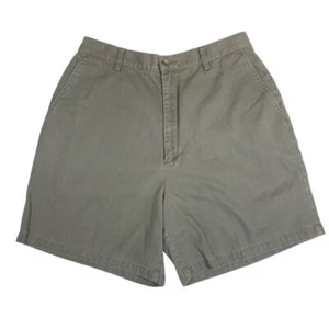 Eddie Bauer Walking Chino Shorts Size 12 Olive Green - Picture 1 of 9