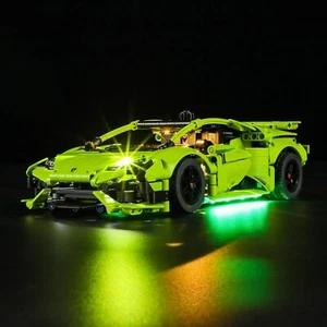 Led Lighting Kit for LEGO Lamborghini Huracán Tecnica Lego Set 42161 - Briksmax