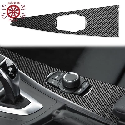 Real Carbon Fiber Multimedia Panel Cover Trim For BMW 3 4Series F30 F33 F34 F36  Foto 1 de 4