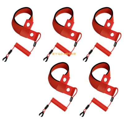 5Pack Stop Kill Safety Key Lanyard for Yamaha All Jet Ski WaveRunner WaveVenture - Image 1 of 4