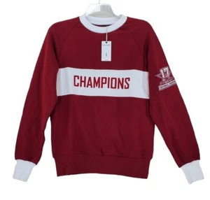 Alabama Sweatshirt Men S Crimson Tide 2017 Champs NCAA Maroon Wht Hillflint NWT - Picture 1 of 12