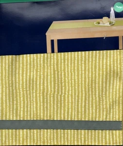 Cinta a rayas de puntos Room Essentials verde blanco gris verde 14 x 72" NUEVO - Imagen 1 de 2
