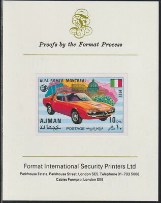 808502 - Coches AJMAN 1971 - ALFA ROMEO EN FORMATO TARJETA DE PRUEBA INTERNACIONAL Foto 1 de 2