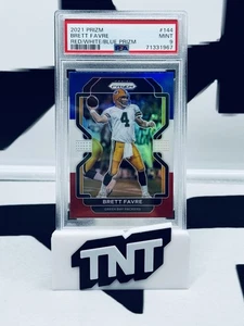 Brett Favre 2021 Panini Prizm #144 Red White & Blue Prizm PSA 9 - Picture 1 of 3