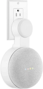 Google Nest Mini Wall Mount Holder with Cord Management - 2nd Gen (White) - Picture 1 of 11