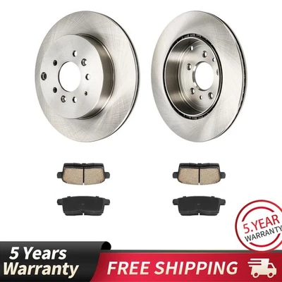 Rear Ceramic Brake Pads & Coated Rotors Kit For 2007-2015 Mazda CX-9 4PR3600307 - Image 1 of 4