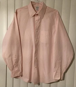 Brooks Brothers Pink Regent Fit Button Down Dress Shirt Men’s Size 16 1/2- 4/5 - Picture 1 of 5