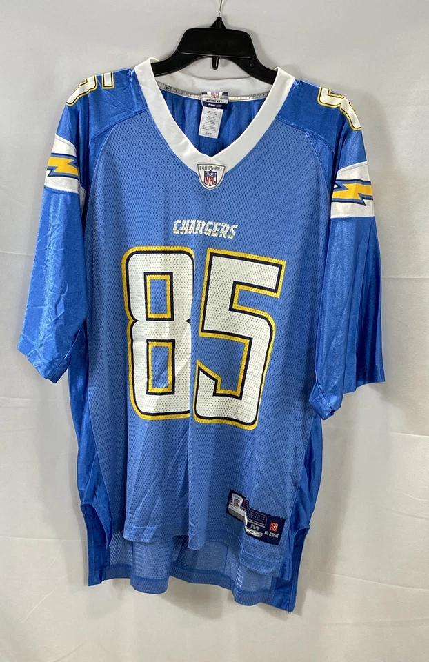 Camiseta deportiva Reebok Chargers para hombre azul Antonio Gates #85 talla M Foto 1 de 4