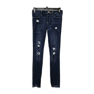 Abercrombie Kids Jeans Girls 15/16 (26x27) Blue Pull-On Jegging Denim Skinny - Picture 1 of 9
