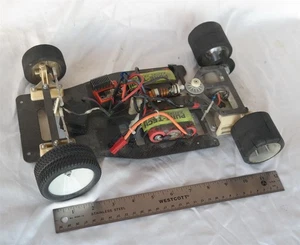Vtg Team Associated RC12 Novak Road car Needs some work Carbon Fiber - Picture 1 of 8