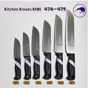 Kitchen Knives Thai KIWI Brand Stainless Steel Sharp Blade Plastic Handle 6 Size - Picture 1 of 18