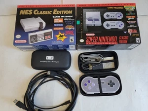NES & SNES Classic Two 8-BitDo Sn30 2.4G Wireless Controllers & Extra Cables New - Picture 1 of 17