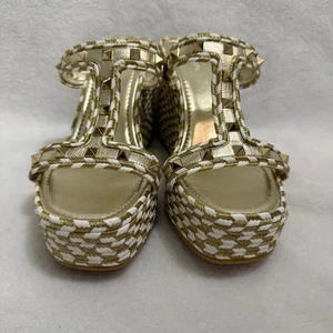 Valentino Garavani Rockstud Torchon 90 mm Espadrille Keilabsatz Sandalen - Bild 1 von 7