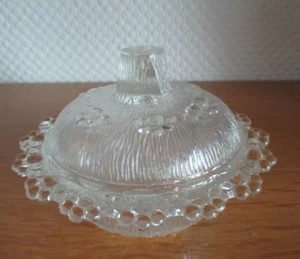 Vintage Walther Glas-Deko-Bonboniere-Deckeldose Top Zustand - Bild 1 von 5