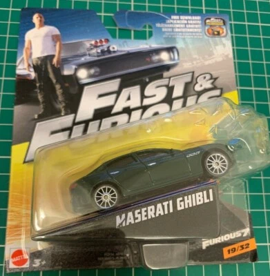 Maserati Ghibli Fast and Furious Die Cast Model No 19 New and Unopened - Image 1 of 2