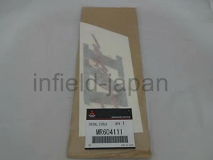 Genuine Mitsubishi Lancer EVO 6 CP9A Decal Sticker EVOLUTION VI MR604111 F/S - Picture 1 of 8