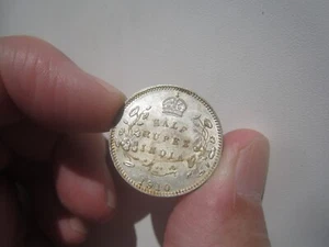 HIGH GRADE 1910 INDIA 1/2 RUPEE - Picture 1 of 2
