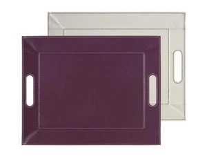 Bandeja reversible juego de mesa bandeja para servir juego de espacio ciruela / marfil - 45 x 35 cm - Imagen 1 de 2