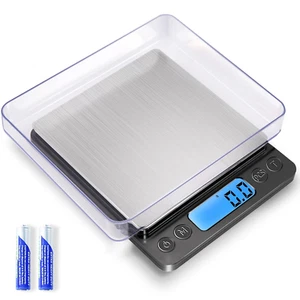 Digital Food Kitchen Scale 3000G/0.1G Mini Pocket Scale with LCD Display - Picture 1 of 12