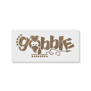 Gobble Stencil - Durable & Reusable Mylar Stencils - Picture 1 of 5
