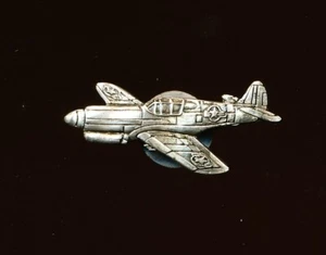 US MILITARY P-51 MUSTANG HAT PIN BADGE AIR FORC PEWTER 1,25" - Bild 1 von 1
