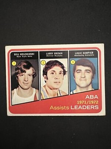 1972-73 TOPPS BASKETBALL ABA ASSISTS LEADERS BROWN #264 EX/EX