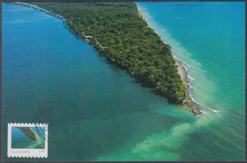 CANADA #3076 - FROM FAR & WIDE, PT PELEE PARK in ONTARIO, SUPERB MAXIMUM CARD - Image 1 of 1