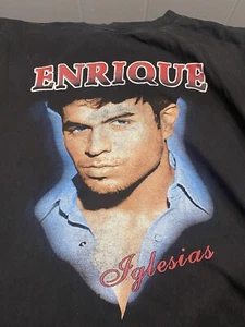 Vintage 2002 Enrique Iglesias "Don´t Turn off The Lights" Tour Shirt Large - Picture 1 of 9
