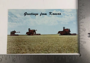 Vintage Postcard Ellis County Wheat Harvest Ellis County Texas - Picture 1 of 2
