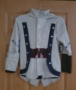 NWT Assasin's Creed Conner Costume Hooded Jacket Spirit Halloween Teen M 8-10 - Picture 1 of 8