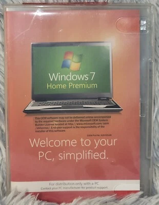 Microsoft Windows 7 Home Premium 64 bit x64 Full English DVD MS WINDOWS NEW - Image 1 of 4