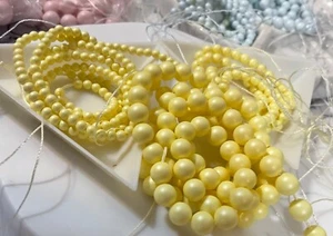 Swarovski Crystal 5810 Pearl Bead LOT Pastel Yellow 3mm/ 4mm/ 6mm Strands - Picture 1 of 4