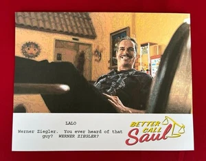 Better Call Saul "Lalo Asks About Werner Ziegler" Script Art - 8.5 x 11 - Picture 1 of 7