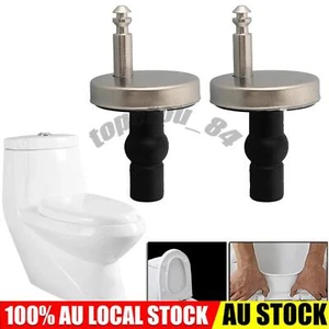 2X Toilet Seat Hinge Bolts Kit Quick Release Top Hinge Fixings Replacement Parts - Picture 1 of 10