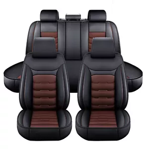 For Ford F-150 Crew Cab 4-Door 2009-2023 Car Seat Covers 5-Seats Luxury Leather - Picture 1 of 12