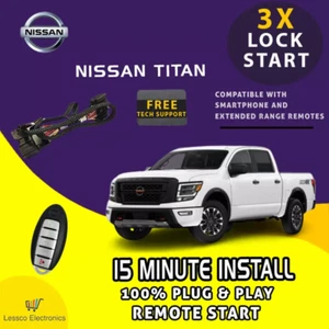 100% Plug & Play Remote Start fits: 2016-2023 Nissan Titan w/PTS (Gas or Diesel) - Picture 1 of 6