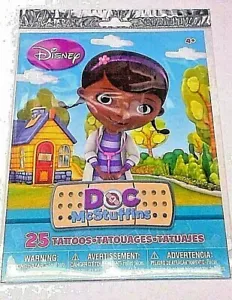 Doc McStuffins Temporary Tattoos 1 Assorted Pack of 25 - Picture 1 of 2