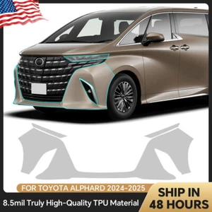 For Toyota Alphard 2024-UP Front Bumper Precut Paint Protection Film Clear PPF - Picture 1 of 20