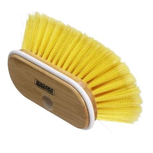 Deck Brush w/Threaded Hole 6 in. Soft Bristles Wood Block - Picture 1 of 8