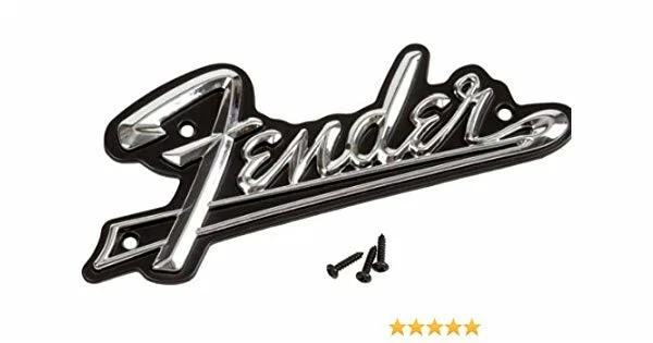 NUEVO - Genuino Fender Blackface Metal Amp Logo - #099-4093-000 Foto 1 de 1
