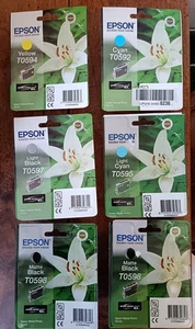 Lot de 6 cartouches d'encre NEUVES EPSON Lys Original C88 - Photo 1/11