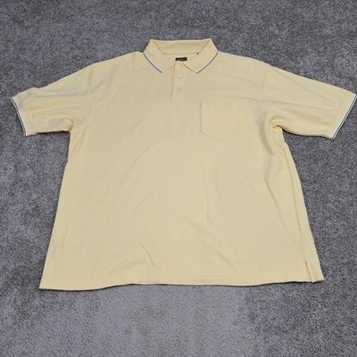 Haggar Golf Men's Golf Polo Yellow X-Large - Image 1 of 4