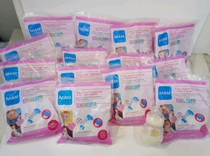 MAM Easy Start Anti-Colic 4.5 Ounce Bottles + Comfort Pacifiers LOT OF 15 NEW - Picture 1 of 5