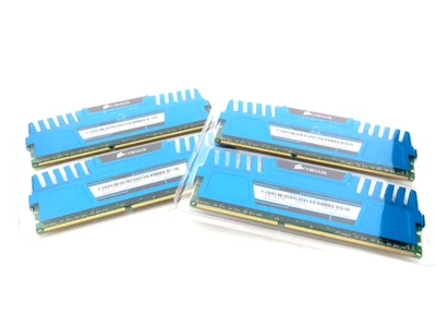 4 Corsair Vengeance 16 GB PC3-12 CMZ16GX3M4A1600C9B 800U DDR3 RAM 1600MHz - Image 1 of 4