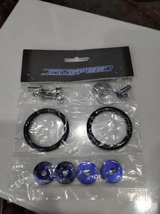 Aluminum JDM Quick Release Fasteners Bumper For Car Trunk Fender Hatch Lids Kit - Bild 1 von 2